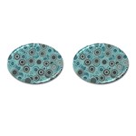 Abstract Aquatic Dream Cufflinks (Oval) Front(Pair)