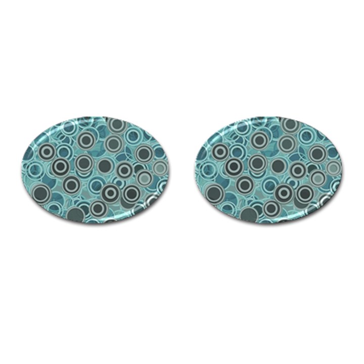 Abstract Aquatic Dream Cufflinks (Oval)