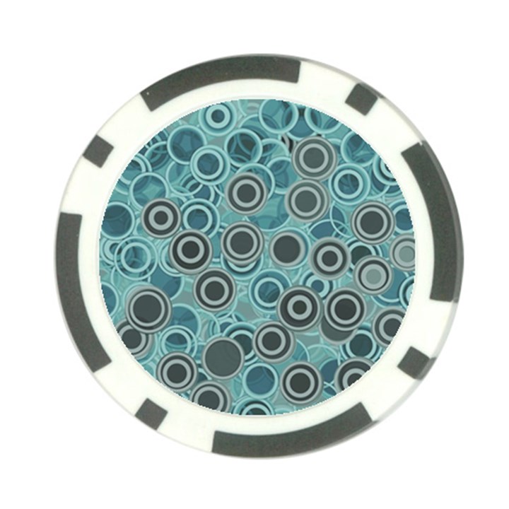 Abstract Aquatic Dream Poker Chip Card Guard