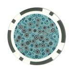 Abstract Aquatic Dream Poker Chip Card Guard Back