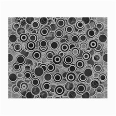 Abstract Grey End Of Day Small Glasses Cloth by Ivana