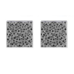 Abstract Grey End Of Day Cufflinks (square) by Ivana