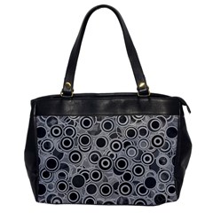 Abstract Grey End Of Day Office Handbags