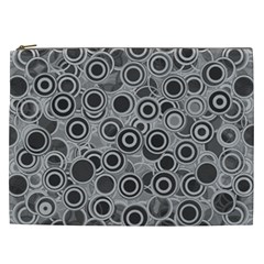 Abstract Grey End Of Day Cosmetic Bag (xxl)  by Ivana