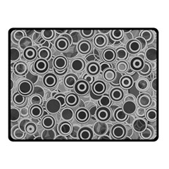 Abstract Grey End Of Day Double Sided Fleece Blanket (small)  by Ivana