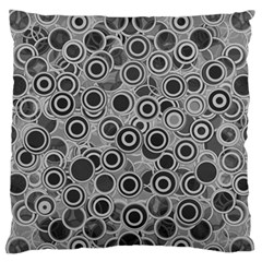 Abstract Grey End Of Day Large Flano Cushion Case (two Sides) by Ivana