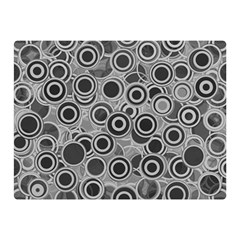 Abstract Grey End Of Day Double Sided Flano Blanket (mini)  by Ivana