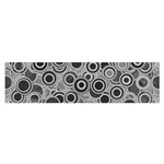 Abstract Grey End Of Day Satin Scarf (Oblong) Front