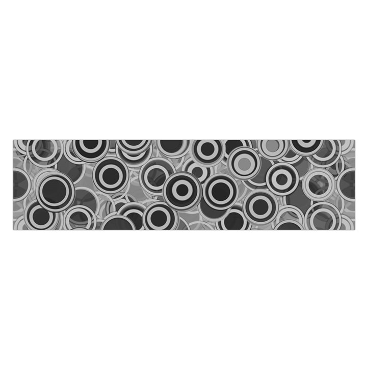 Abstract Grey End Of Day Satin Scarf (Oblong)