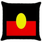 Flag Of Australian Aborigines Throw Pillow Case (Black) Front