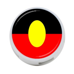 Flag Of Australian Aborigines 4-port Usb Hub (one Side) by Nexatart