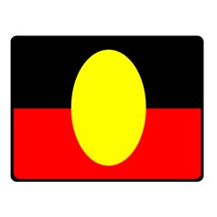 Flag Of Australian Aborigines Fleece Blanket (small) by Nexatart