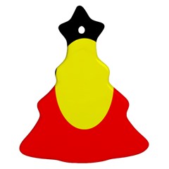 Flag Of Australian Aborigines Christmas Tree Ornament (two Sides) by Nexatart