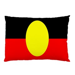 Flag Of Australian Aborigines Pillow Case (two Sides) by Nexatart