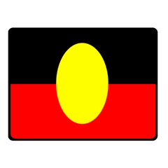 Flag Of Australian Aborigines Double Sided Fleece Blanket (small)  by Nexatart