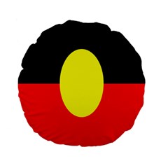 Flag Of Australian Aborigines Standard 15  Premium Flano Round Cushions by Nexatart