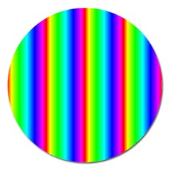 Rainbow Gradient Magnet 5  (round) by Nexatart