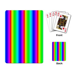 Rainbow Gradient Playing Card by Nexatart