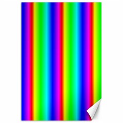 Rainbow Gradient Canvas 20  X 30   by Nexatart