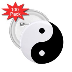 Rainbow Around Yinyang 2.25  Buttons (100 pack) 