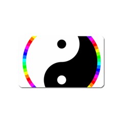 Rainbow Around Yinyang Magnet (Name Card)