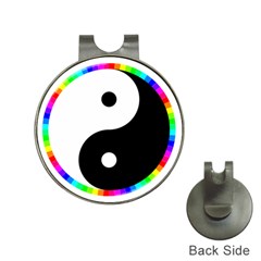 Rainbow Around Yinyang Hat Clips with Golf Markers