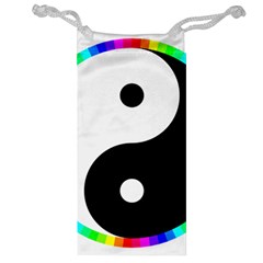 Rainbow Around Yinyang Jewelry Bag by Nexatart