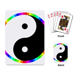 Rainbow Around Yinyang Playing Card