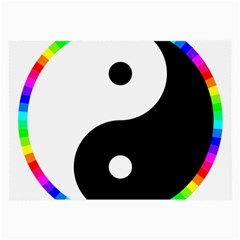 Rainbow Around Yinyang Large Glasses Cloth (2-Side)