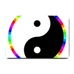 Rainbow Around Yinyang Small Doormat  24 x16  Door Mat