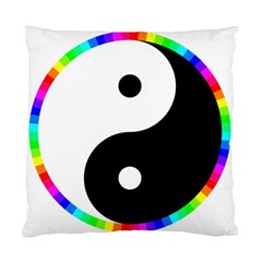 Rainbow Around Yinyang Standard Cushion Case (one Side) by Nexatart