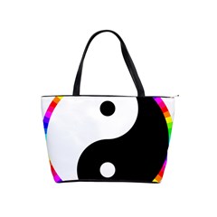 Rainbow Around Yinyang Shoulder Handbags