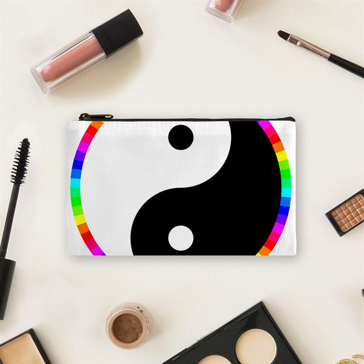 Rainbow Around Yinyang Cosmetic Bag (Small) 