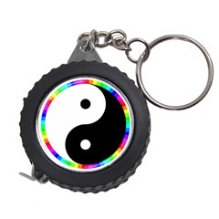 Rainbow Around Yinyang Measuring Tapes by Nexatart