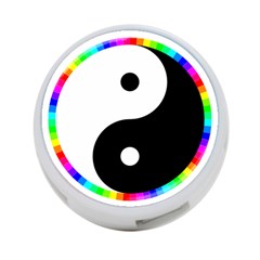 Rainbow Around Yinyang 4-port Usb Hub (one Side) by Nexatart