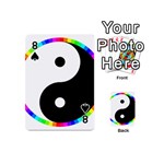 Rainbow Around Yinyang Playing Cards 54 (Mini)  Front - Spade8