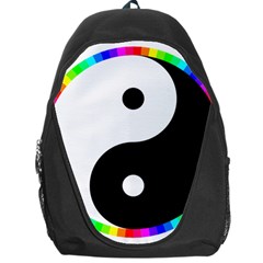 Rainbow Around Yinyang Backpack Bag