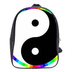 Rainbow Around Yinyang School Bags (XL) 