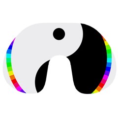 Rainbow Around Yinyang Travel Neck Pillows