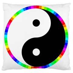 Rainbow Around Yinyang Standard Flano Cushion Case (one Side) by Nexatart