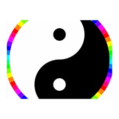 Rainbow Around Yinyang Double Sided Flano Blanket (Mini) 