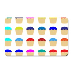 Colorful Cupcakes Pattern Magnet (rectangular) by Nexatart