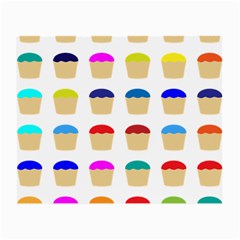 Colorful Cupcakes Pattern Small Glasses Cloth by Nexatart