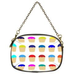 Colorful Cupcakes Pattern Chain Purses (one Side)  by Nexatart