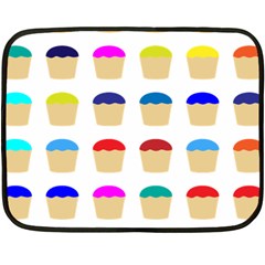 Colorful Cupcakes Pattern Fleece Blanket (mini) by Nexatart