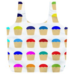 Colorful Cupcakes Pattern Full Print Recycle Bags (l)  by Nexatart