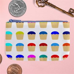 Colorful Cupcakes Pattern Large Coin Purse by Nexatart