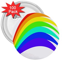 Rainbow 3  Buttons (100 Pack)  by Nexatart