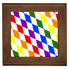 Rainbow Flag Bavaria Framed Tiles by Nexatart