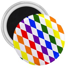 Rainbow Flag Bavaria 3  Magnets by Nexatart